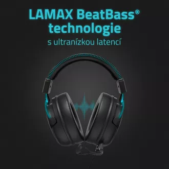 LAMAX Heroes Defender1 - căști - negru