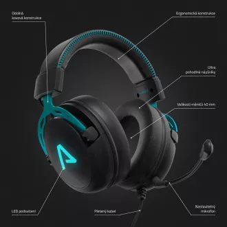 LAMAX Heroes Defender1 - căști - negru