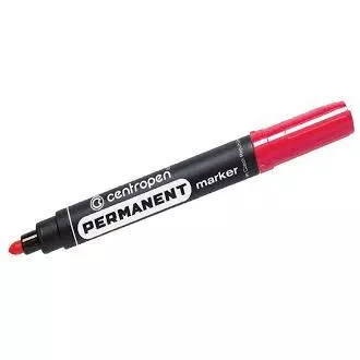 Marker Centropen 8566 permanent roșu cu vârf cilindric roșu 2,5 mm Marker Centropen 8566 permanent roșu cu vârf cilindric roșu 2,5 mm
