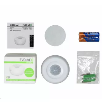 EVOLVEO PIR, senzor de mișcare PIR inteligent WiFi fără fir pentru tavan 360° PIR
