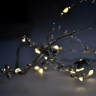 Lanț cu LED-uri Solight cu decorațiuni, lanț cu 20 de LED-uri, 1m, 2x AA, IP20