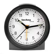 Ceas cu alarmă analogic TechnoLine Modell G, argintiu