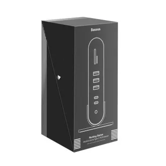 Baseus 17in1 dock de proiecție cu 3 ecrane Baseus 17in1 cu conexiune USB-C (adaptor de priză CN UE UK), gri Baseus 17in1 dock de proiecție cu 3 ecrane Baseus 17in1 cu conexiune USB-C (adaptor de priză CN UE UK), gri