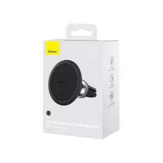 Suport auto magnetic Baseus C01 (pentru grila de ventilație), negru