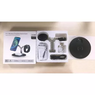 1stCOOL Stație de încărcare wireless QI 3in1, compatibilă cu MagSafe