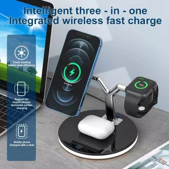 1stCOOL Stație de încărcare wireless QI 3in1, compatibilă cu MagSafe