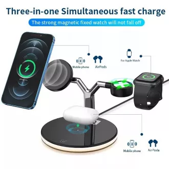 1stCOOL Stație de încărcare wireless QI 3in1, compatibilă cu MagSafe