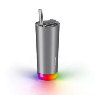 HidrateSpark Pro Tumbler - Sticlă de hidratare inteligentă, 592 ml, oțel inoxidabil