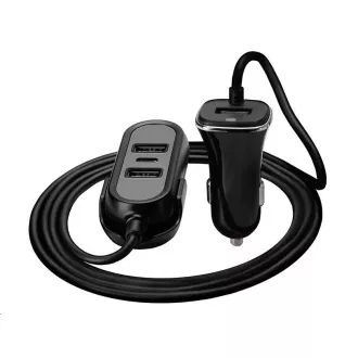 Încărcător auto TRACER 12-24V Multicharge 3xUSB 7, 2A   PD 18W