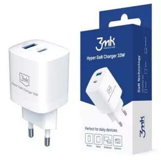 Încărcător de rețea 3mk - Hyper GaN Charger 33W, alb