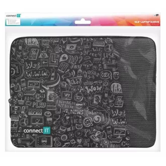 CONNECT IT Carcasă Doodle pentru laptop 15.6", negru CONNECT IT Carcasă Doodle pentru laptop 15.6", negru