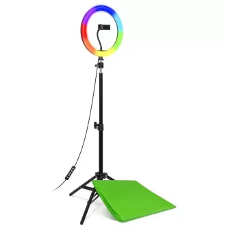 CONNECT IT Cutie de streaming Selfie10Ring circular de 10" cu LED RGB
