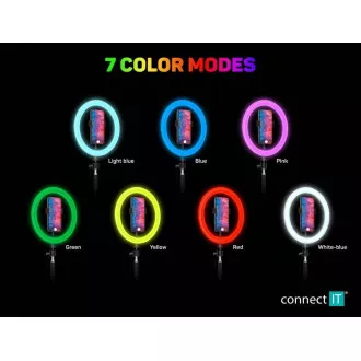CONNECT IT Cutie de streaming Selfie10Ring circular de 10" cu LED RGB