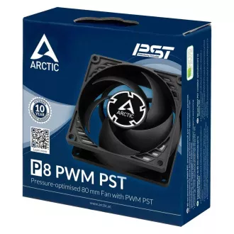 Ventilator ARCTIC P8 PWM PST 80 x 80 x 25mm, negru