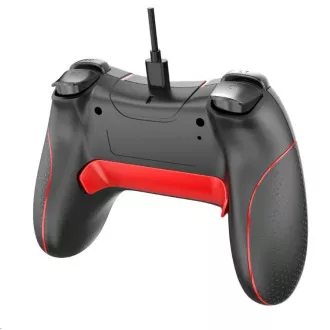 C-TECH gamepad Theon pentru PC/PS3, 2 butoane macro programabile, 2x analogice, X-input, cu vibrații, 1, 8m cablu C-TECH gamepad Theon pentru PC/PS3, 2 butoane macro programabile, 2x analogice, X-input, cu vibrații, 1, 8m cablu