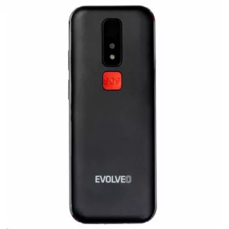 EVOLVEO EasyPhone LT, telefon mobil pentru seniori cu suport de încărcare, negru