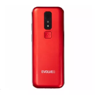 EVOLVEO EasyPhone LT, telefon mobil pentru seniori cu suport de încărcare, roșu