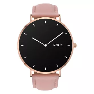 Garett Smartwatch Verona aur, curea roz