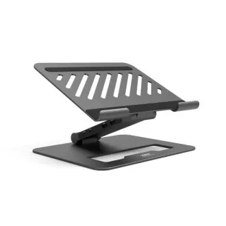 Stație de andocare PORT cu suport pentru laptop pentru până la 7 periferice prin USB-C, negru