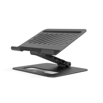 Stație de andocare PORT cu suport pentru laptop pentru până la 7 periferice prin USB-C, negru