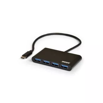 PORT Hub USB-C cu 4 porturi USB 3.0
