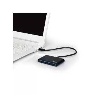 PORT Hub USB-C cu 4 porturi USB 3.0