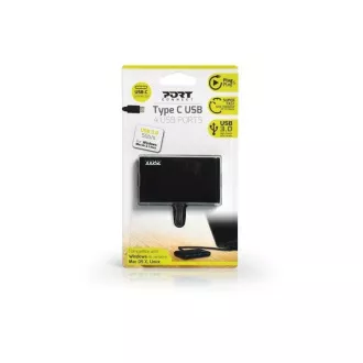 PORT Hub USB-C cu 4 porturi USB 3.0