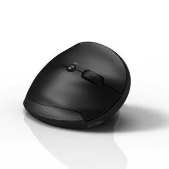 Mouse ergonomic vertical fără fir PORT, BT, 2, 4 GHz, USB-A/C, pentru dreptaci, negru
