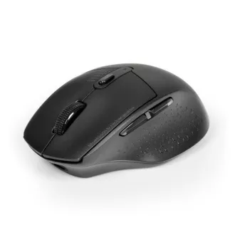 Mouse reîncărcabil PORT cu conexiune wireless dublă, BT, 2, 4 GHz, USB-A/C, negru