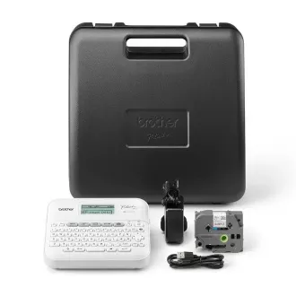 Imprimanta de etichete BROTHER PT-D410VP - 18mm, panglici TZe USB, model de birou, carcasă, adaptor inclus Imprimanta de etichete BROTHER PT-D410VP - 18mm, panglici TZe USB, model de birou, carcasă, adaptor inclus