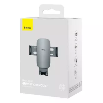 Baseus Metal Age II - suport gravitațional pentru mașină, gri