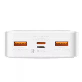 Baseus Bipow powerbank cu afișaj digital 20000mAh 20W alb