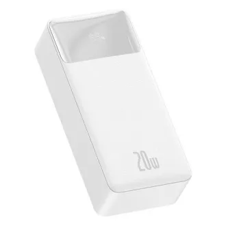 Baseus Bipow powerbank cu afișaj digital 30000mAh 20W alb