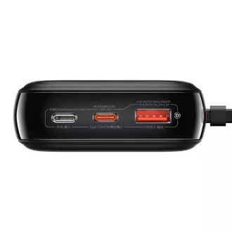 Baseus Qpow Pro Afișaj digital Afișaj digital încărcare rapidă Power Bank 20000mAh 20W iP negru Baseus Qpow Pro Afișaj digital Afișaj digital încărcare rapidă Power Bank 20000mAh 20W iP negru