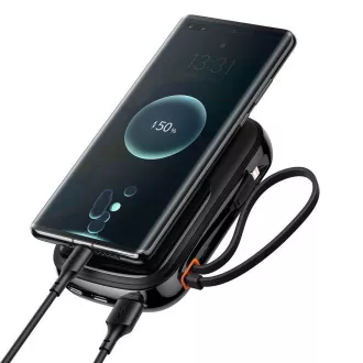 Baseus Qpow Pro Afișaj digital Afișaj digital încărcare rapidă Power Bank 20000mAh 20W iP negru Baseus Qpow Pro Afișaj digital Afișaj digital încărcare rapidă Power Bank 20000mAh 20W iP negru