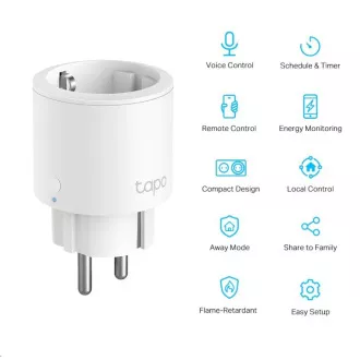 TP-Link Tapo P115(1-pachet)(EU) mini priză WiFi inteligentă (3680W, 16A, 2, 4 GHz, BT)