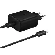 Încărcător de călătorie Samsung EP-T4510XBE, încărcare rapidă 45W, USB-C   cablu de date USB-C, negru