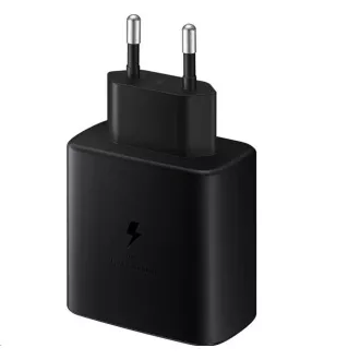Încărcător de călătorie Samsung EP-T4510XBE, încărcare rapidă 45W, USB-C   cablu de date USB-C, negru