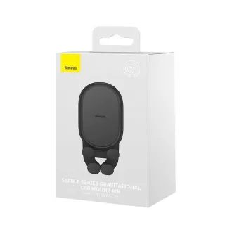Baseus Stable Car Holder Air (pentru ventilație), negru Baseus Stable Car Holder Air (pentru ventilație), negru