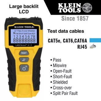 KLEIN TOOLS - Tester de cablu LAN Scout ® Junior 2