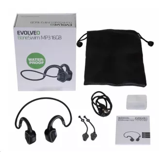 EVOLVEO BoneSwim MP3 16GB căști fără fir, cu pomeți, gri EVOLVEO BoneSwim MP3 16GB căști fără fir, cu pomeți, gri
