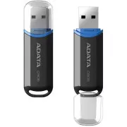 ADATA Flash Drive 64GB C906, USB 2.0 Classic, negru