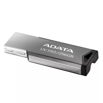 ADATA Flash Drive 256GB UV350, USB 3.2 Dash Drive, metal cu textură argintiu închis