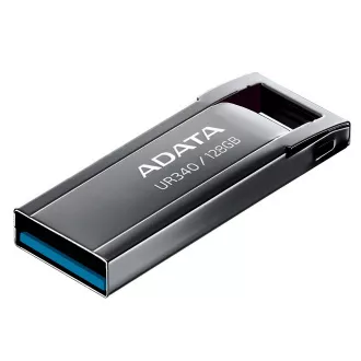 ADATA Flash Drive 128GB UR340, USB 3.2 Dash Drive, negru lucios metalic