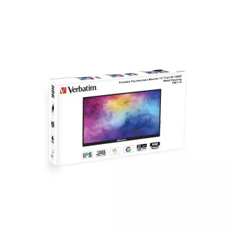 Monitor portabil cu ecran tactil Verbatim PMT-14 Monitor portabil cu ecran tactil 14" Full HD 1080p Carcasă metalică Monitor portabil cu ecran tactil Verbatim PMT-14 Monitor portabil cu ecran tactil 14" Full HD 1080p Carcasă metalică