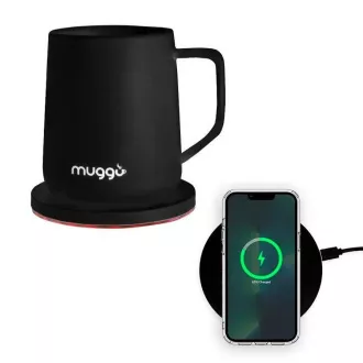 Muggo QI cană încălzită inteligentă - negru