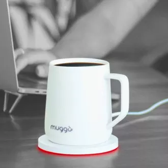 Muggo QI cană încălzită inteligentă QI - alb Muggo QI cană încălzită inteligentă QI - alb