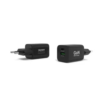 Încărcător de rețea PORT pentru USB-C și USB-A, 45 W, negru