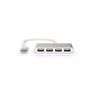 PORT USB HUB, 4x USB 2.0, gri