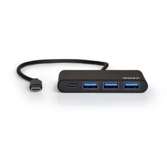 PORT USB-C HUB, 3x USB 3.0 1x USB-C, negru PORT USB-C HUB, 3x USB 3.0 1x USB-C, negru